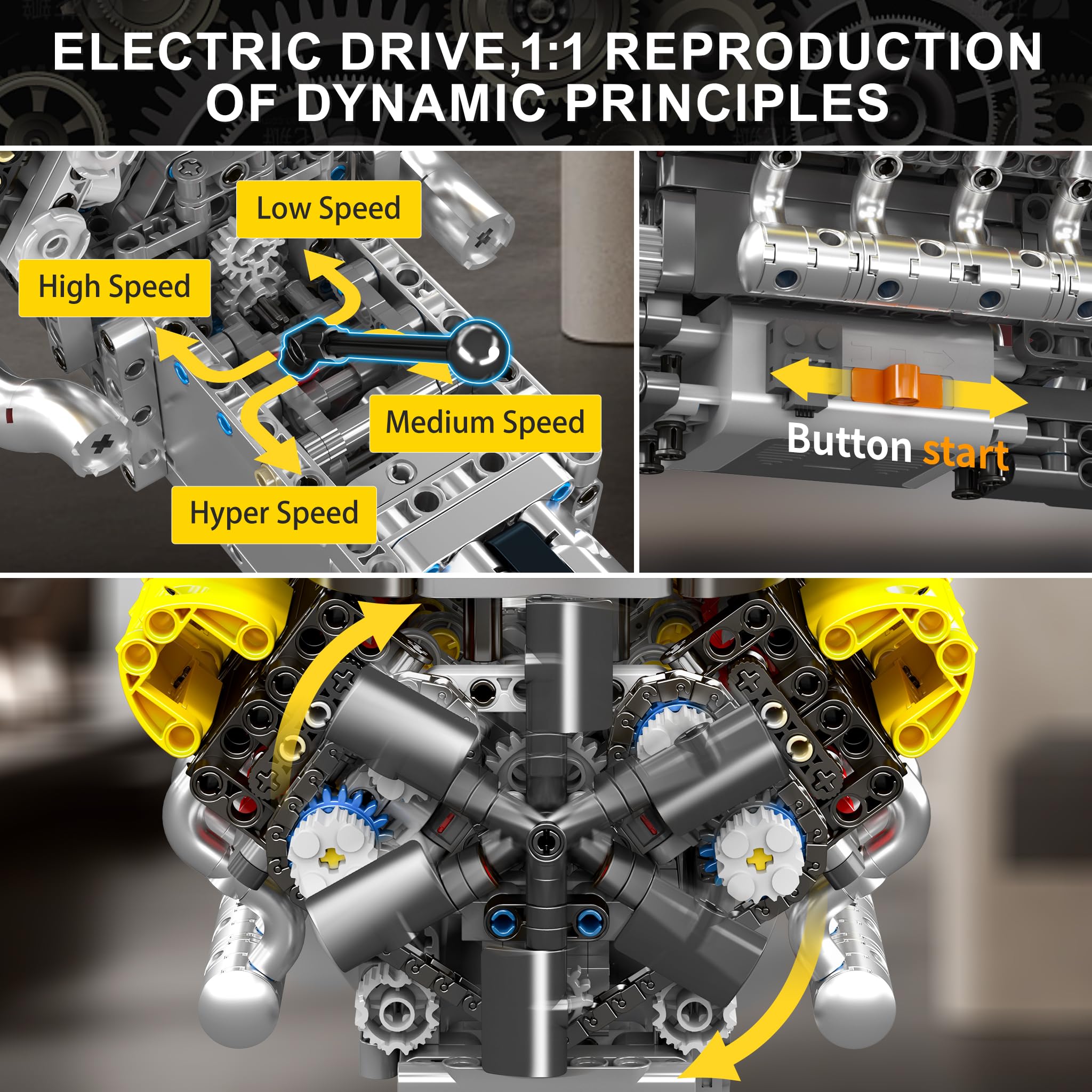 Комплект модели двигателя V12, – обзор и цена Running Gear Engine